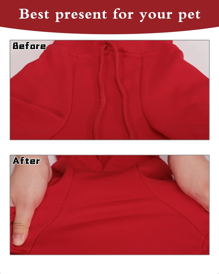 Small Dog Hoodies for Dogs Girl Boy,Pet Clothes Dog Cotton Coat with