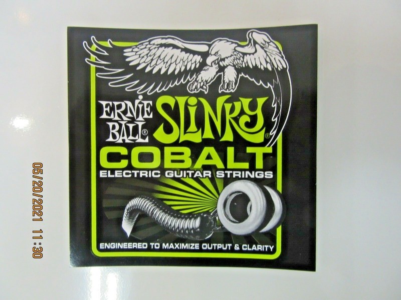 ERNIE BALL SLINKY COBALT GUITAR STRINGS DECAL STICKER BUMPER CASE RACK DECAL NEW