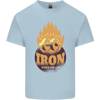 Iron Fires Me Up Gym Bodybuilding Kinder T-Shirt Kinder