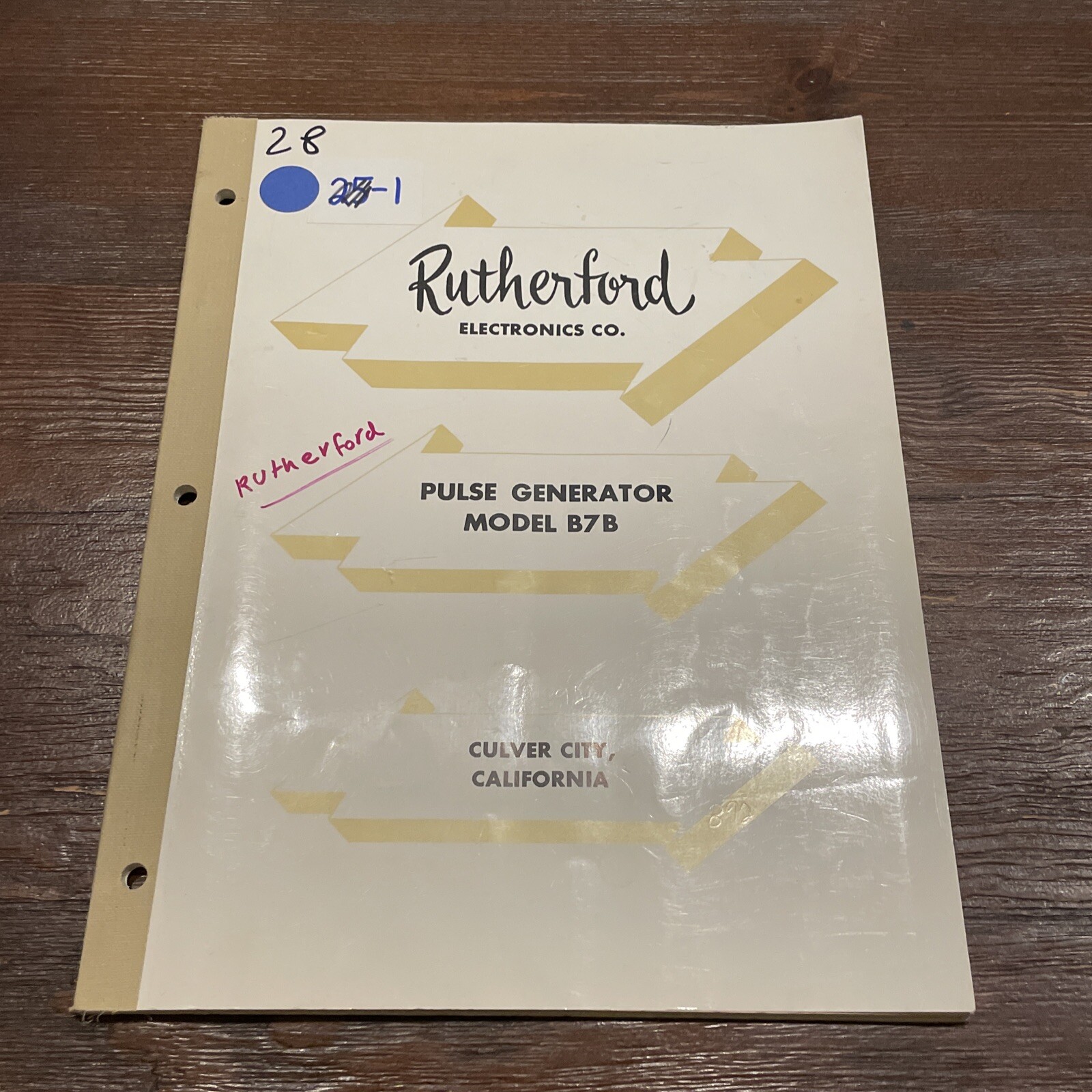 Rutherford Model B7B Pulse Generator 500-4/63
