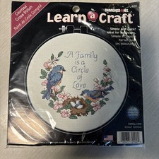 DIMENSIONS LEARN A CRAFT Embroidery Kit - FAMILY LOVE - 6 " Hoop Included