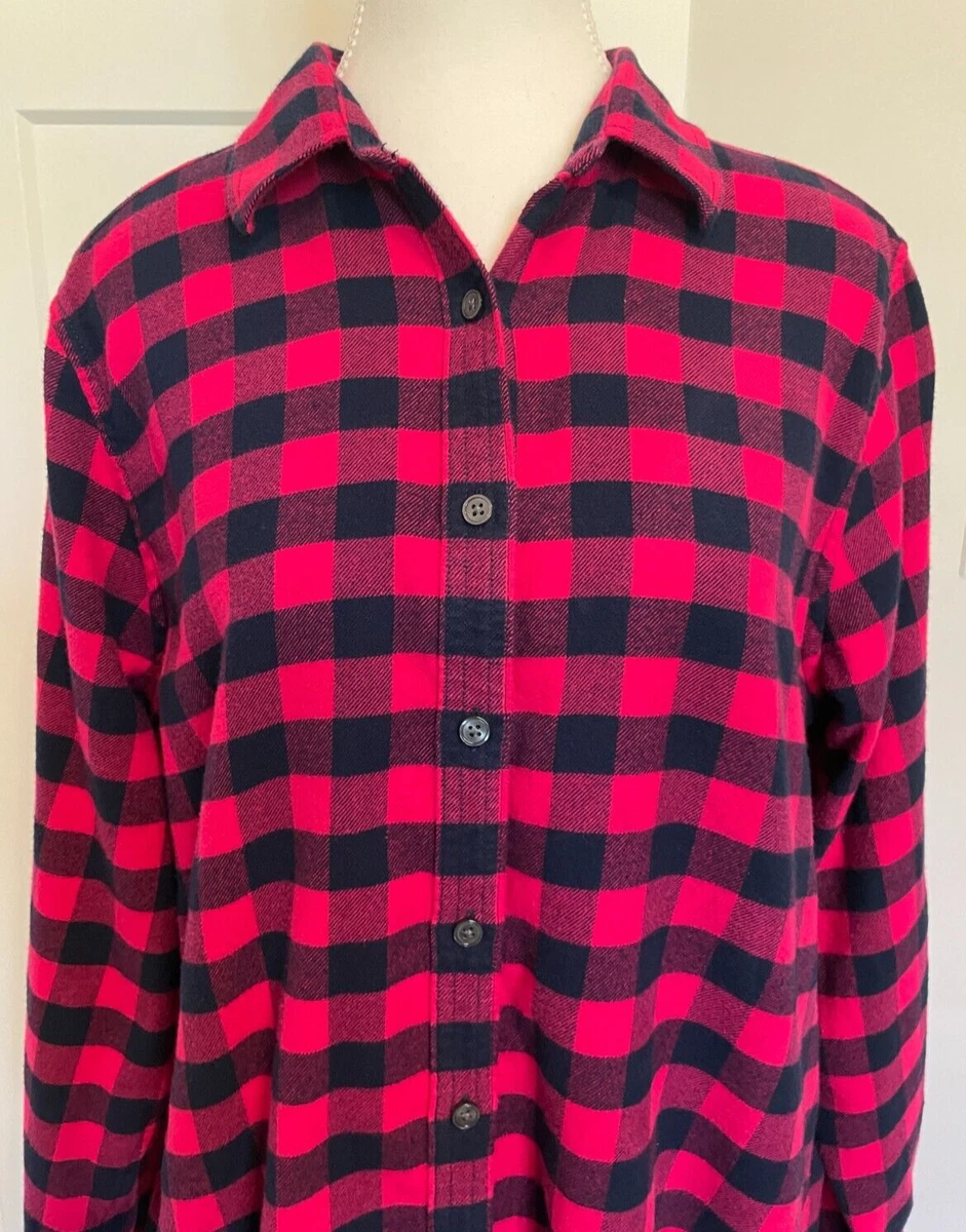 lands end womens flannel shirts