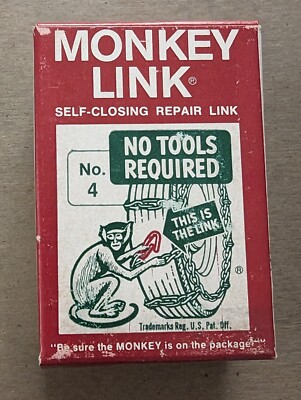 Monkey Link No. 4 Tire Chain Repair Link(s) - Box of 6 - For 3.5 To 7 Ton Trucks