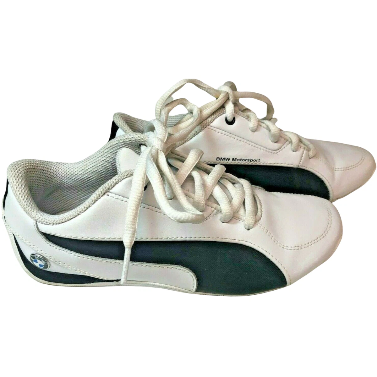 Puma BMW Motorsport Shoes Mens US 4C Womens 5.5 Leather White