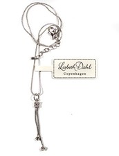 Lisbeth Dahl Halskette mit Strass- Anhänger,45- 50 cm,Kette,Silberkette,NEU