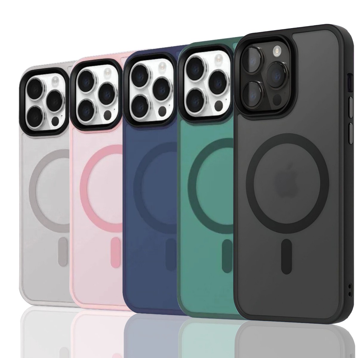 For iPhone 17 16 15 14 13 12 Pro Max Air Frosted Case Mag
