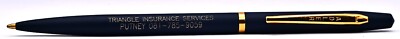 Dunkelblauer Adler USA Kugelschreiber mit Dreieck Insurance Services Putney Logo
