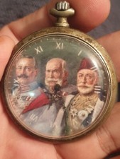 WWI German Officers Ancre Watch Kaiser Wilhelm/Franz Joseph/SULTAN MEHMED Ottmam
