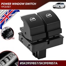 Electric Power Window Switch For VW Eos Golf MK5 MK6 GTI Driver Side 5K3959857