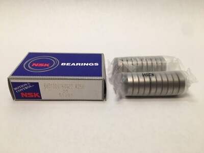 NSK 6801DDU-76UG22-K25H Bearing Rubber Seals 12x21x5mm 6801 DDU 2RS 6801RS Japan