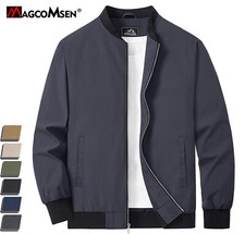 Men's Full Zip Lightweight Bomber Jacket Windbreaker Casual Outdoor Golf Jackets
