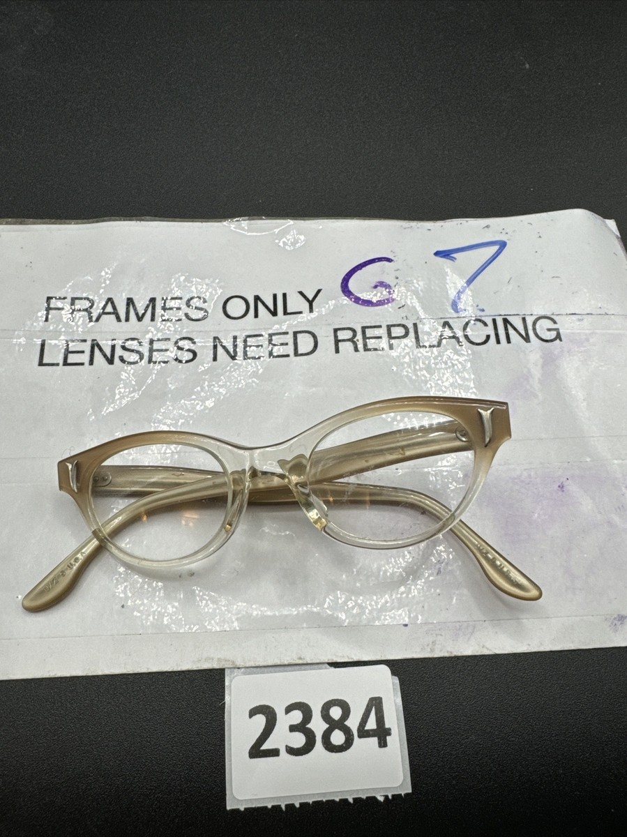 ★ MUUTO★ Horn Rimmed YLAB 6 C12 MUY6C12 Vintage Unbranded Horn Rimmed Cat Eye Eyeglasses Frames 39