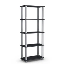 Topbuy 5-Tier Storage Rack Display Shelves Bookshelf for Home Office