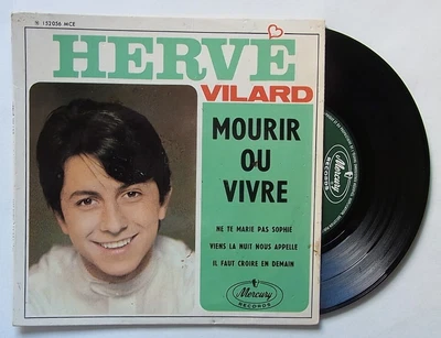 7" Vinyl Single (EP) : HERVE VILARD 'Mourir ou vivre' +3 - Mercury - 1966 - Bild 1 von 2
