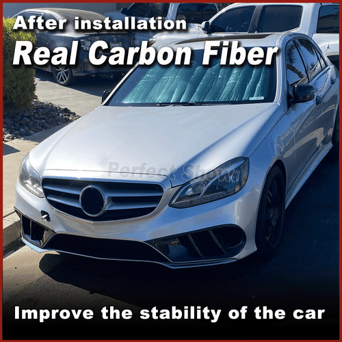 For Mercedes-Benz E Class W212 Sport REAL CARBON Fog Lamp Grill Air Vent Cover - Picture 2 of 13