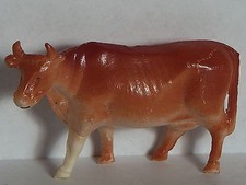 VINTAGE CELLULOID LG COW TOY BLOW-MOLDED VISCOLOID CO.