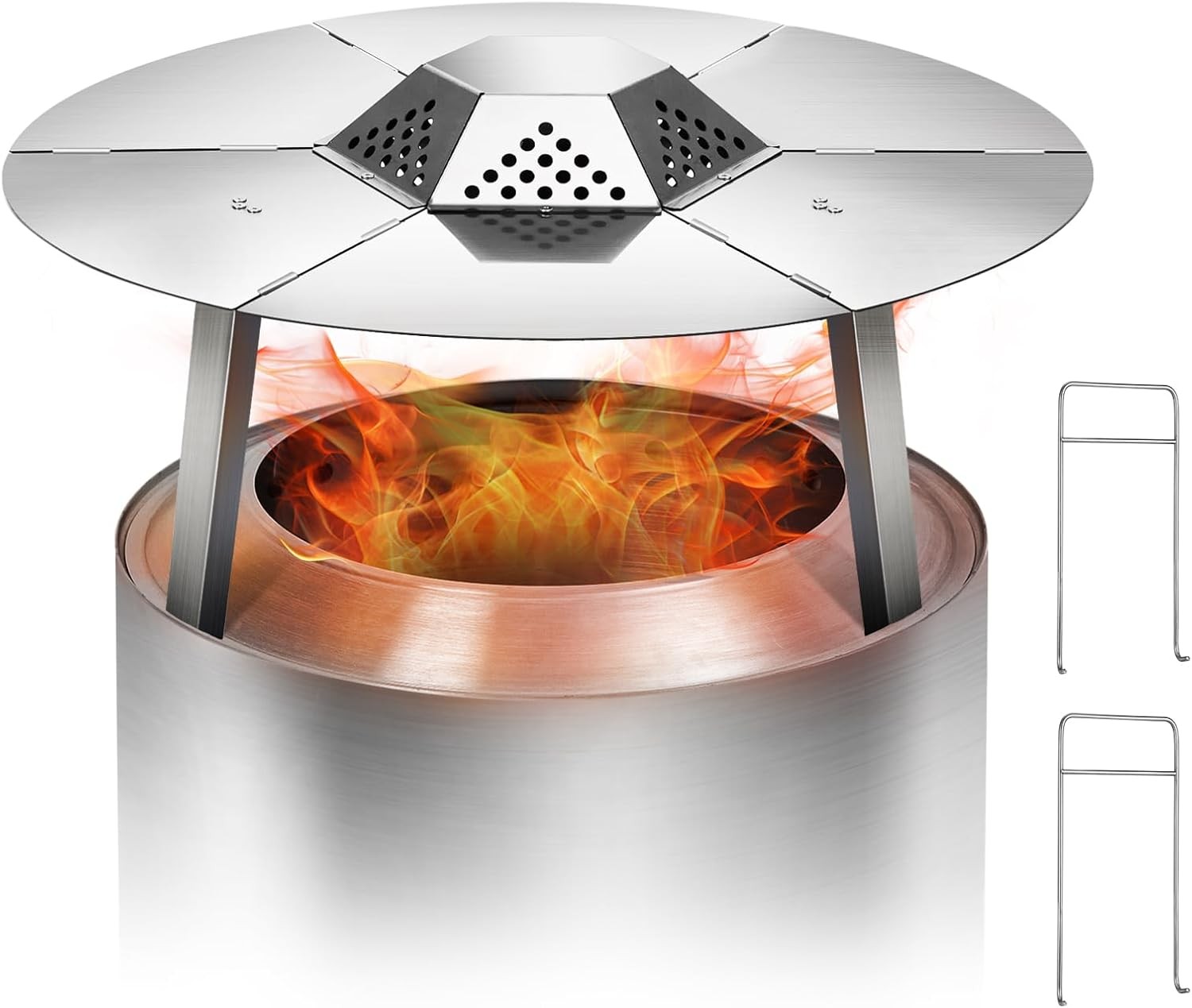 Heat Deflector for Solo Stove Bonfire 19.5", for Fire Pit Captures Warmth-Mag...