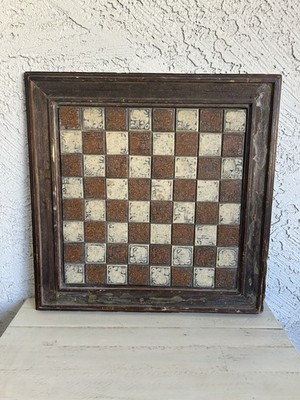 Vintage Chess Board Crafted Solid Walnut Wood, 21 