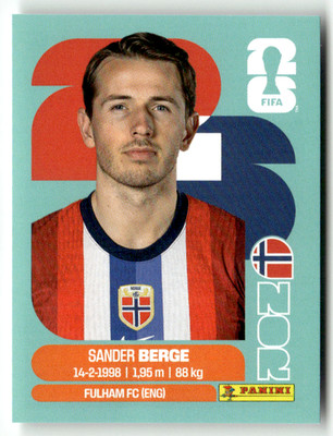 Panini 2026 World Cup WM Amerika Sticker No. NOR 11 Sander Berge Norwegen