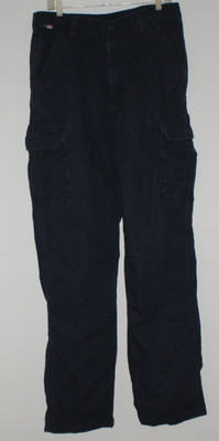 Carhartt FR Flame Resistant Cargo Work Pants Mens 34x32 CAT 2 Navy Blue Utility