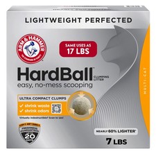 Hardball Lightweight Cat Litter, Multi-Cat Clumping Litter, 7 lb