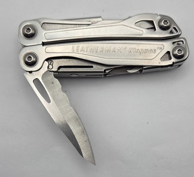Leatherman Wingman Multi Tool Stainless Steel Made in USA Silver w/ Clip L4