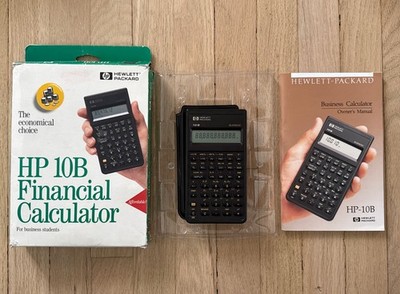 Hewlett-Packard HP-10B Business Calculator Vintage/Box - tested - working