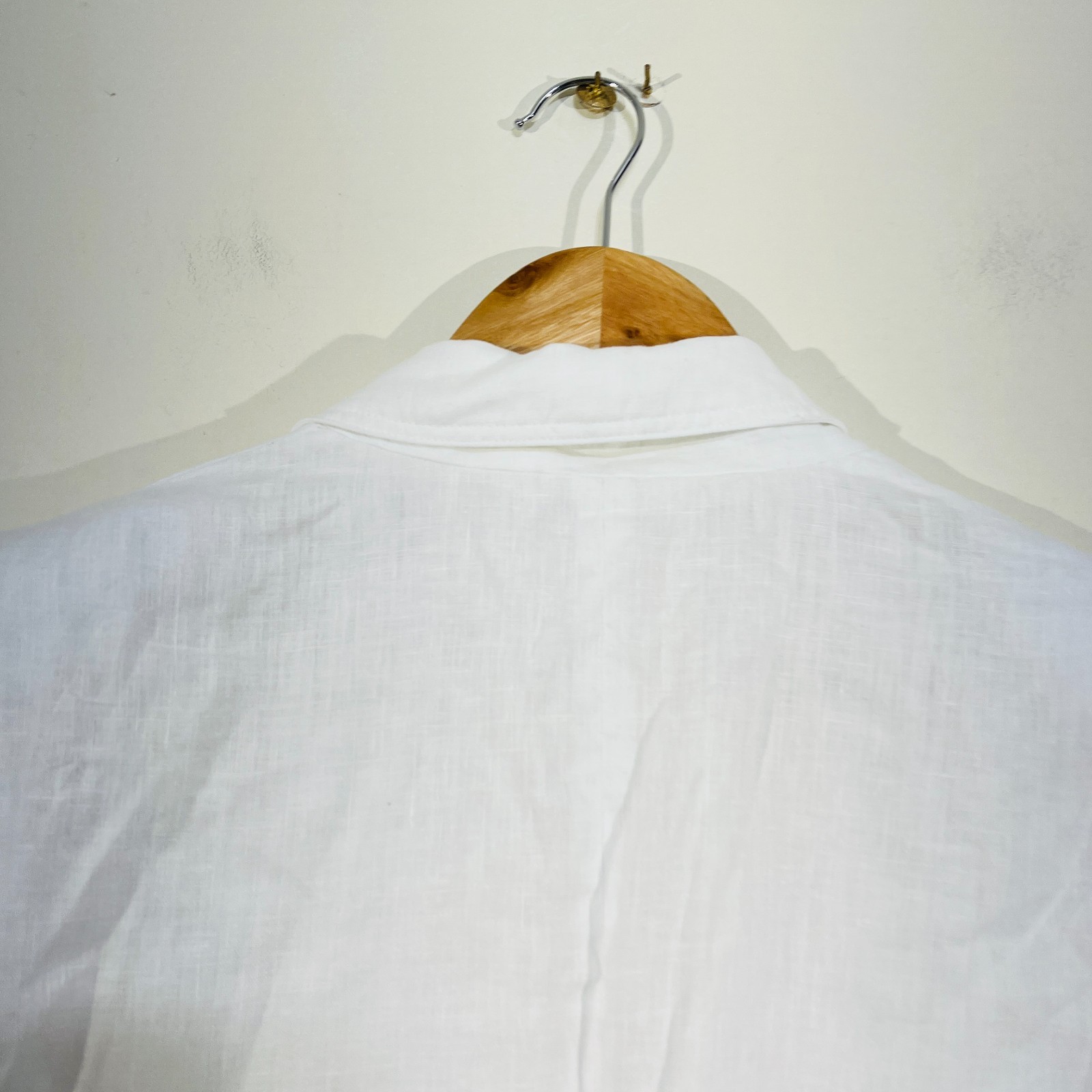 Jacqui E Linen Jacket Blazer Double Button White … - image 12