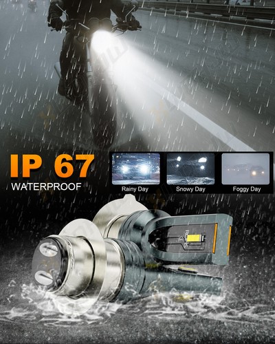 2x H6M LED Headlights Bulbs Hi/Low Beam Kit For Yamaha ATV Head Light Lamps - Picture 5 of 8