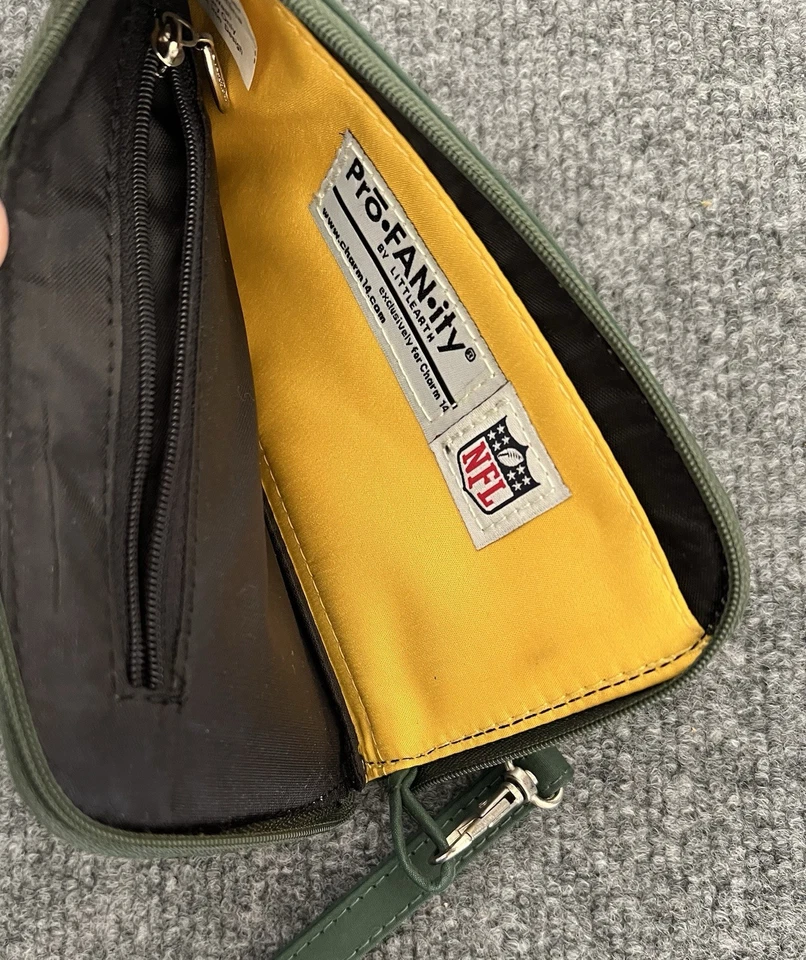 ProFANity NFL 绿湾包装工钱包 4x7 钱包触摸屏手机手腕手提包 — 第 4/4 张图片
