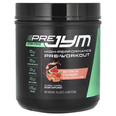 2 X JYM Supplement Science, Pre JYM, High-Performance Pre-Workout, S-Worldwide