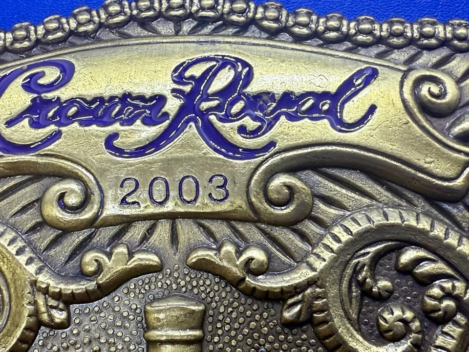 Crown Royal 2003 威士忌酒广告促销皮带扣 Vonpok 出品 — 第 4/4 张图片