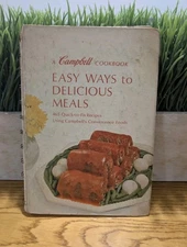 Vtg Campbell Cookbook Easy Ways To Delicious Meals Revised Edition 1968 Spiral