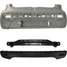 Stoßstange hinten grundiert Träger+Zubehör Peugeot 107 für Citroen C1 Bj. 05->>