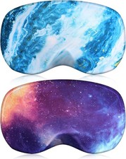 FINPAC 2 Pieces Ski Goggle Cover Sleeve, Microfiber Galaxy sandy Wave