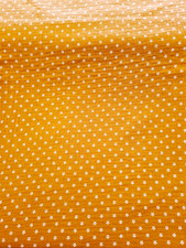 Double Musselin/ Windelstoff mit Streublümchen auf senfgelb  50 x135cm Neu