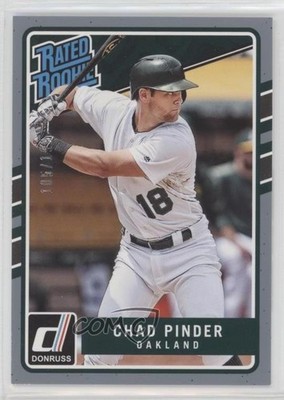 2017 Chronicles Donruss Rated Rookies Gray Border /199 Chad Pinder #214 RC 0x3q