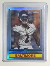 2024 Topps Chrome - 1974 Topps Football Nate Wiggins #74TF-15 Refractor (RC)