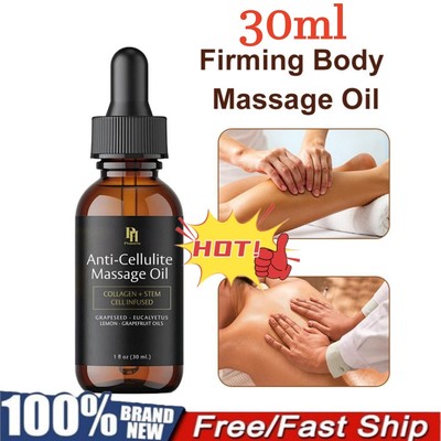 Anti- Cellulite Massage Oil Collagen + Stems Cell Infused, Grapefruit Oil 30 ml