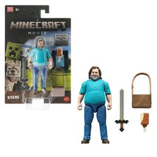 NEW Mattel "A Minecraft Movie" Steve 4" Action Figure  FREE SHIPPING 
