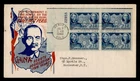 DR WHO 1942 FDC CHINA RESISTANCE #906 PLATE BLOCK WWII PATRIOTIC CACHET M75175