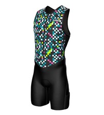 Sparx Mens Premium Triathlon Quick-Dry Compression Fit Lightweight Tri For Swim