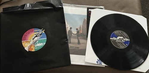 Pink Floyd - Wish You Were Here RARE VINYL LP w Outer Bag Inner Sleeve Postcard