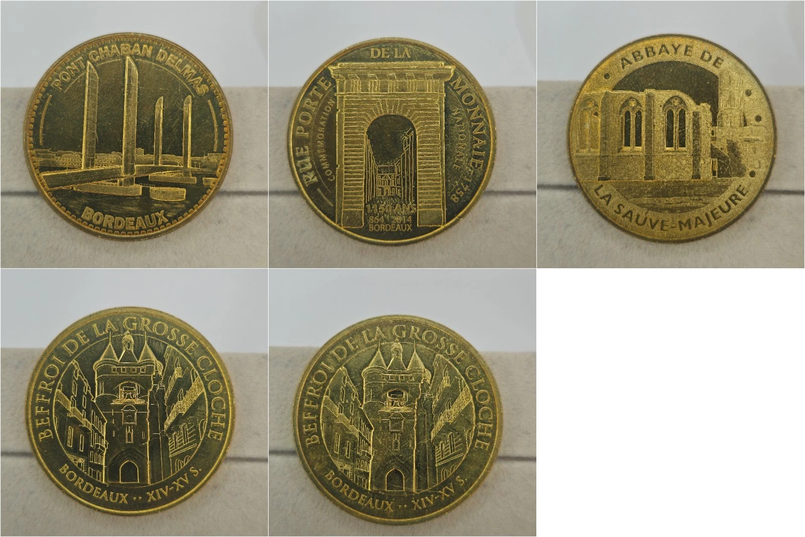 Gironde 33 - Lot Jetons Touristiques Médailles Souvenirs Monnaie de Paris