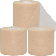 Athletic Tape,3 Pack Beige Sports Tape,Very Strong No Sticky Residue Wrist Ankl