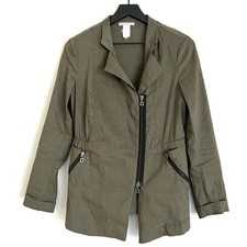Sarah Pacini Linen Two Pockets Y2K Jacket Siz...