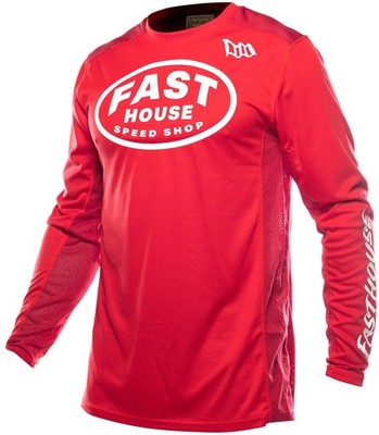 Fasthouse Grindhouse Air-Cooled Ramble Mens MX Offroad Jersey Red