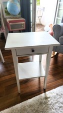 IKEA  HEMNES Ablagetisch, weiß gebeizt, 46x35 cm