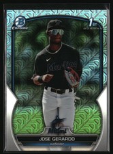 Jose Gerardo 2023 Bowman Chrome Miami Marlins