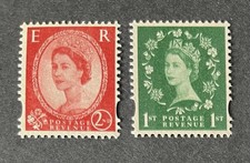 GB 2002 MNH Wilding Definitive Booklet Stamps SG 2258 2259